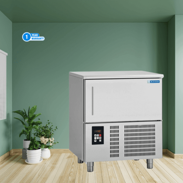 blue star blast freezer bf05g 5 pan g series vertical blast freezer 18 kg chilling automatic defrost (bf05g)