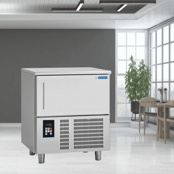blue star blast freezer bf05g 5 pan g series vertical blast freezer 18 kg chilling automatic defrost (bf05g)