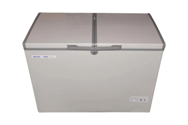 voltas deep freezer 320 litre convertible double door deep freezer cfht320dd grey